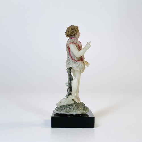 Spun glass from Nevers - Saint John the Baptist - Eighteenth century - 