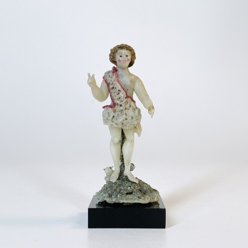 Louis XIV - Spun glass from Nevers - Saint John the Baptist - Eighteenth century