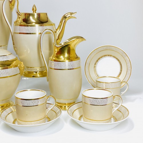Paris porcelain coffee service, Manufacture de Dagoty Circa 1815-20 - 