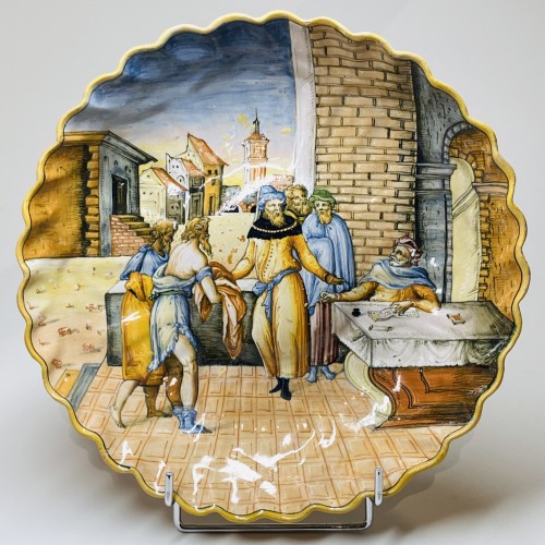 Crespina en majolique de Lyon, deuxième moitié du XVIe siècle - Renaissance