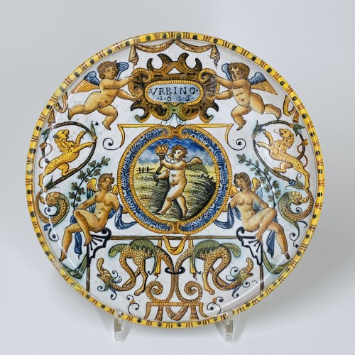 Deux tazza en majolique d’Urbino du XVIIe siècle (1638 et 1646) - Louis XIII