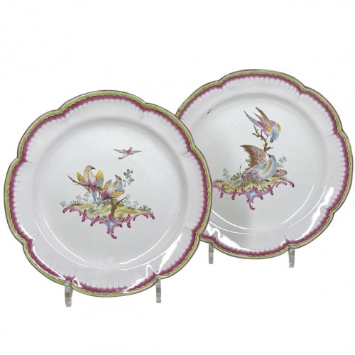 Aprey - Pair of Bird Plates - eighteenth Century