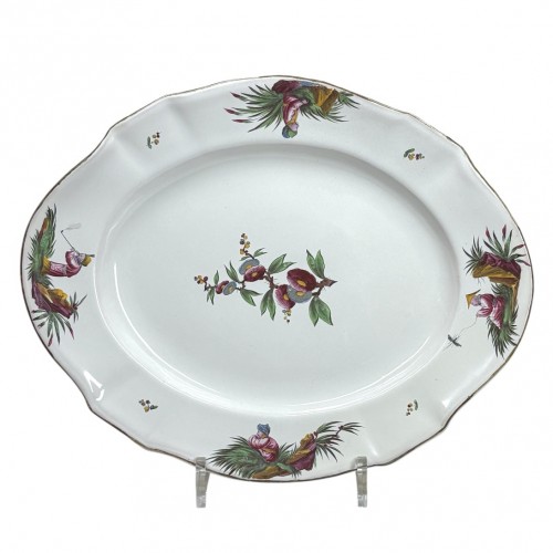 Strasbourg earthenware dish with Chinese figures (Joseph Hannong) - Eightee
