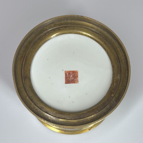 XIXe siècle - Rafraichîssoir en porcelaine de Chine - Monture signée Boin-Taburet  XIXe siècle