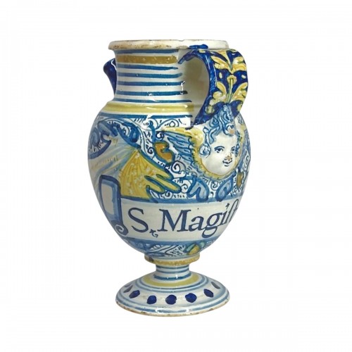 Montpellier majolica pharmacy jar - Late sixteenth century