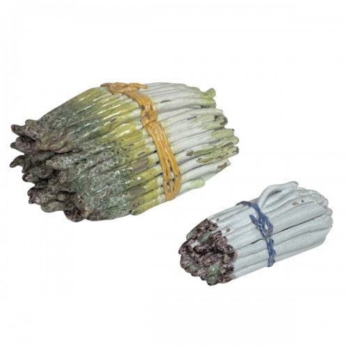 Deux trompe-l'oeil en forme de bottes d'asperges - Allemagne XVIIIe siècle