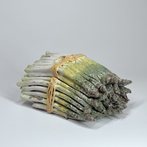 Deux trompe-l'oeil en forme de bottes d'asperges - Allemagne XVIIIe siècle - Bils Céramiques