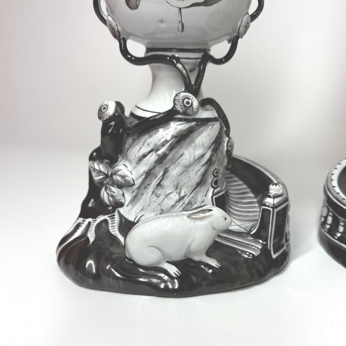 Pair of Marieberg Faience Vases, Sweden 18th Century - Louis XVI