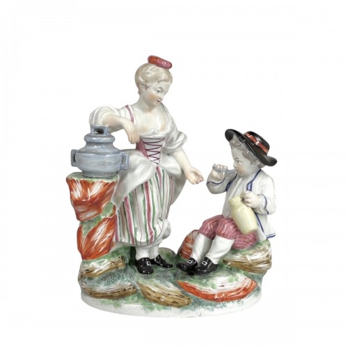 Niderviller Faience Group - Count of Custine Period 18th Century