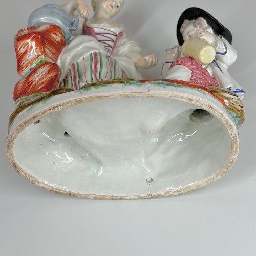 XVIIIe siècle - Groupe en faïence de Niderviller - Période du comte de Custine XVIIIe siècle