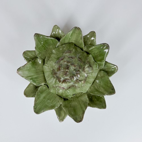 Artichaut en trompe l'oeil - Allemagne XVIIIe siècle - Céramiques, Porcelaines Style Louis XV