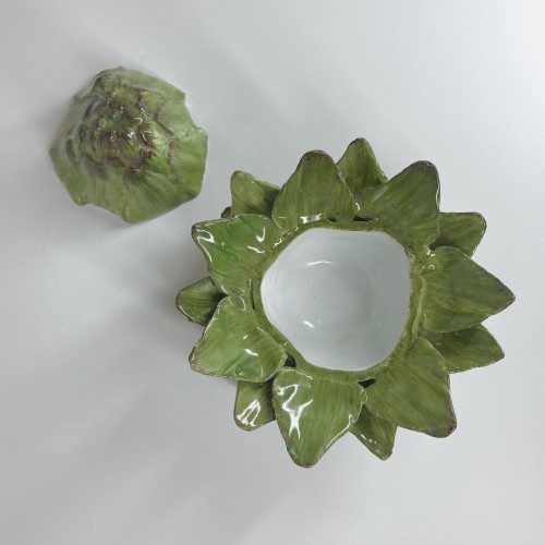 Artichaut en trompe l'oeil - Allemagne XVIIIe siècle - Bils Céramiques