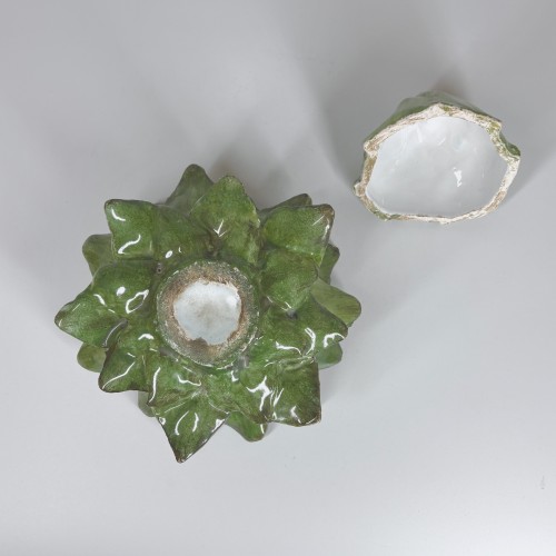 XVIIIe siècle - Artichaut en trompe l'oeil - Allemagne XVIIIe siècle