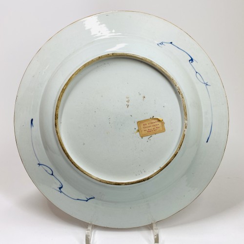 Large Chinese porcelain dish with Imari decoration - Eighteenth century - Porcelain & Faience Style French Regence