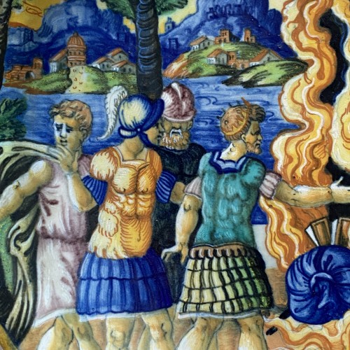 Coupe en majolique d’Urbino à décor a istoriato - Vers 1550 - Bils Céramiques
