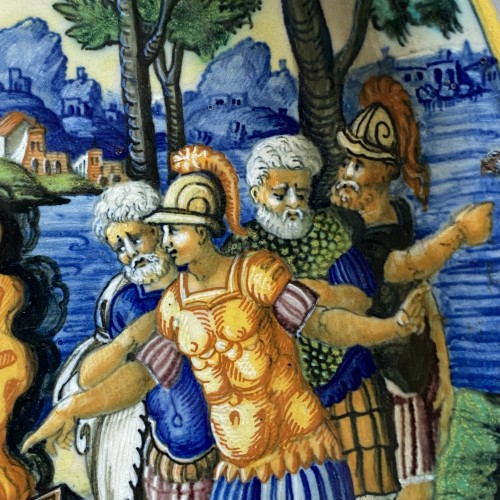 XVIe siècle et avant - Coupe en majolique d’Urbino à décor a istoriato - Vers 1550