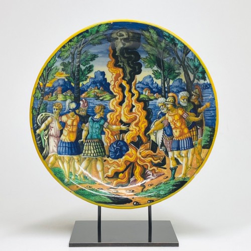 Renaissance - Coupe en majolique d’Urbino à décor a istoriato - Vers 1550