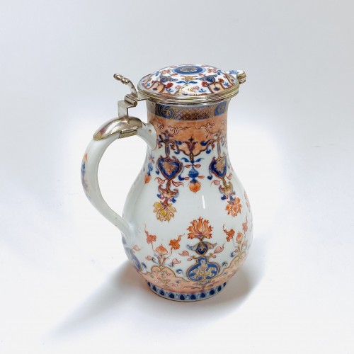 Chinese porcelain jug - Regence period mount 18th century - Porcelain & Faience Style Louis XIV