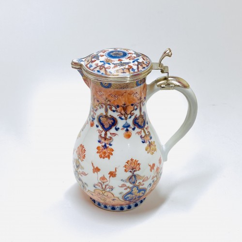 Verseuse en porcelaine de Chine - Monture d'époque Régence XVIIIe siècle - Bils Céramiques