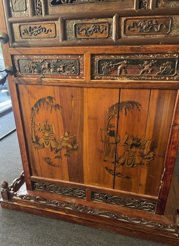 Antiquités - Chaise à porteur " Palanquin " Chine XIXe siècle