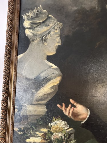 BELLOC Jean-Hilaire (1786-1866) - Jeune couple - Blue Antique - Enzo Gironi 