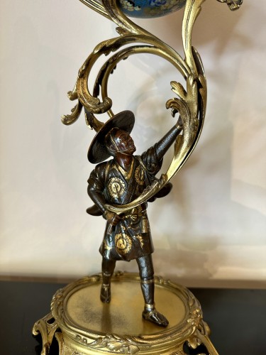 Pendule japonisante de la fin du XIXe siècle - Napoléon III