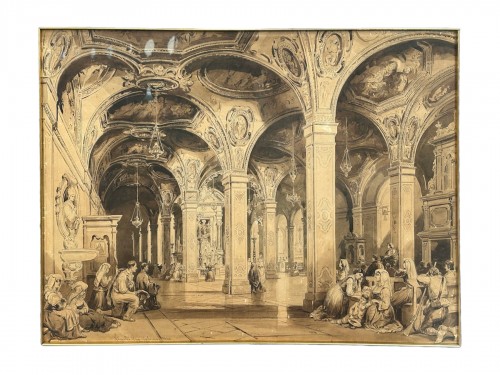 Vianelli Achille (1803 - 1894)  - Dôme de Salerno 1860