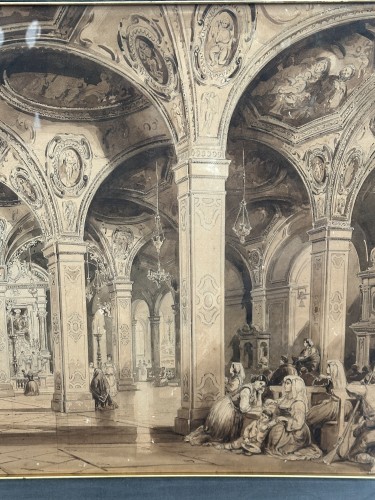 XIXe siècle - Vianelli Achille (1803 - 1894)  - Dôme de Salerno 1860