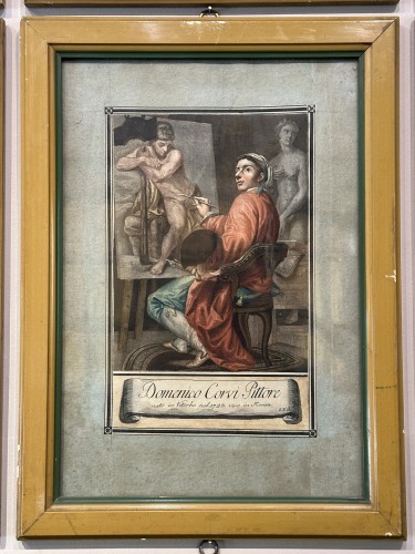  - Lasinio Carlo (1759-1838) - Ensemble de 45 gravures polychrome, fin XVIIIe siècle