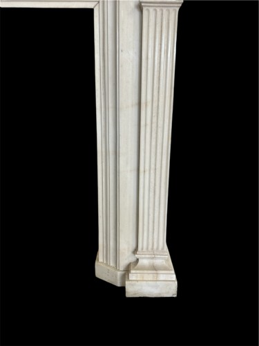 Grande cheminée en marbre de Carrare, vers 1830 - Blue Antique - Enzo Gironi 