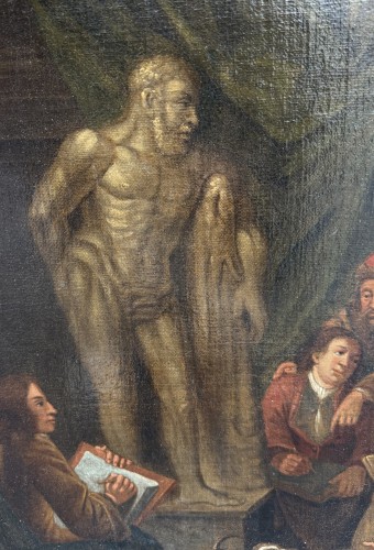 Le cours de dessin, fin XVIIe siècle  - 