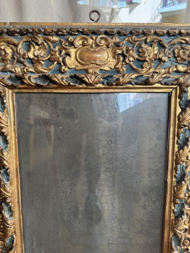 Cadre en bois scupté et doré, Italie XVIIe siècle - Blue Antique - Enzo Gironi 
