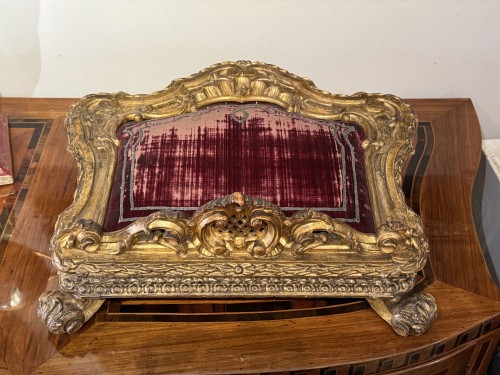 Lutrin en bois sculpté et doré, Italie Rome époque Louis XIV - Louis XIV