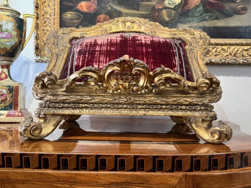 Louis XIV - Lutrin en bois sculpté et doré, Italie Rome époque Louis XIV