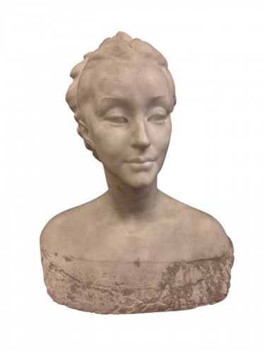 Giandomenico DE MARCHIS (1893-1967) Buste de femme en marbre 