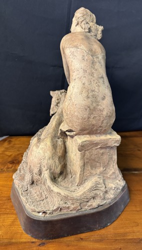 Antiquités - Giandomenico DE MARCHIS (1893-1967) - Femme au lévrier 
