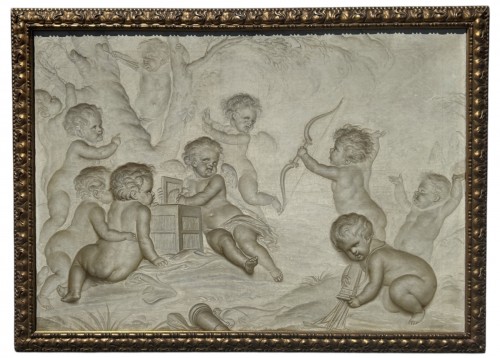 Les Amours jouant, attribué à DE WIT Jacob (c. 1695 - 1754)