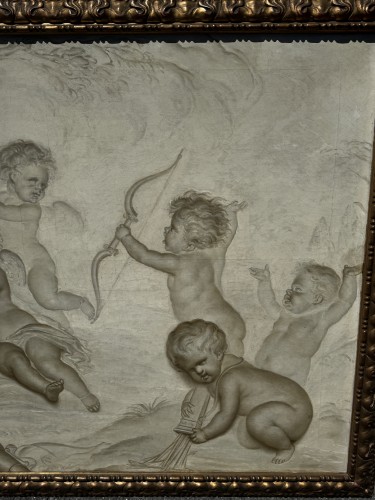 Les Amours jouant, attribué à DE WIT Jacob (c. 1695 - 1754) - Blue Antique - Enzo Gironi 