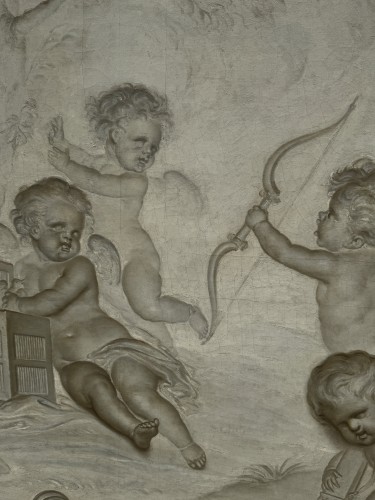 Les Amours jouant, attribué à DE WIT Jacob (c. 1695 - 1754) - 