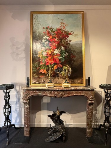 Cheminée en marbre brèche, France XIXe siècle - Matériaux & Architecture Style 