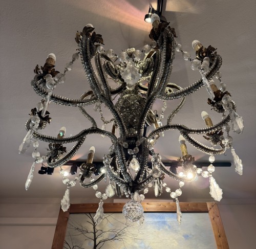 Luminaires Lustre - Grand lustre à 12 lumières, Italie fin XIXe siècle