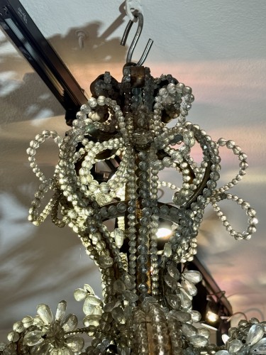 Antiquités - Grand lustre à 12 lumières, Italie fin XIXe siècle