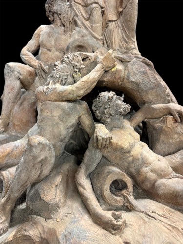 Grand projet de fontaine en terre cuite, fin XVIIIe début XIXe siècle - Blue Antique - Enzo Gironi 