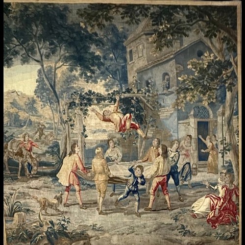 Grande tapisserie d'Aubusson XVIIIe siècle