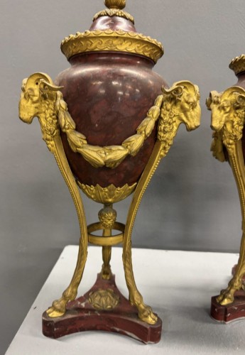 Paire de cassolettes estampillées "A. GIROUX PARIS", XIXe siècle - Objet de décoration Style 