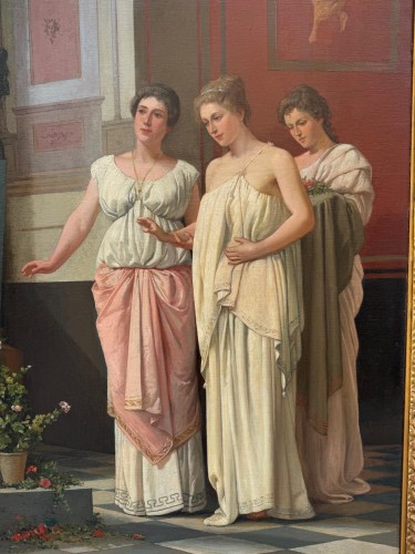 Tommaso JUGLARIS (1844-1925)  Contemplation  - Tableaux et dessins Style 