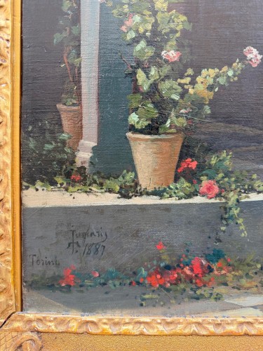 XIXe siècle - Tommaso JUGLARIS (1844-1925)  Contemplation 