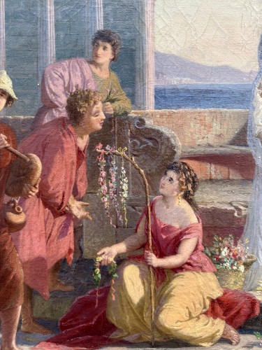 Otto Philipp Donner von Richter (1828-1911) « Scènes de vie Pompéiennes » en pendant - 