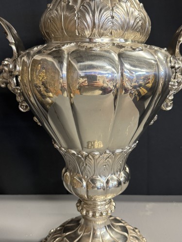 Grand vase décoratif en argent, 20e siècle - Blue Antique - Enzo Gironi 