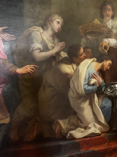 Saint Augustin baptisé par saint Ambroise, École française de la seconde moitié du XVIIIe siècle - 